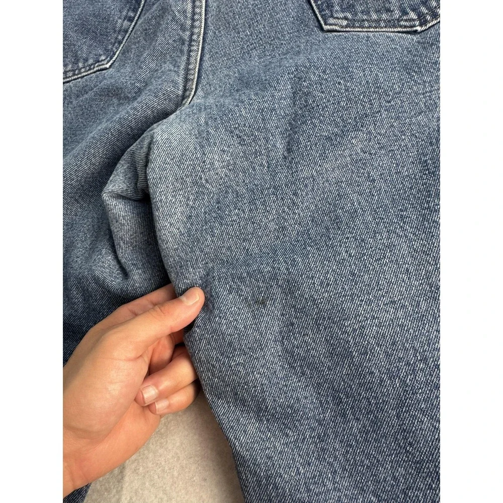 L.L. Bean Double L Natural Fit Jeans Mens 35 x 34 Blue‎ Fleece Lined Denim